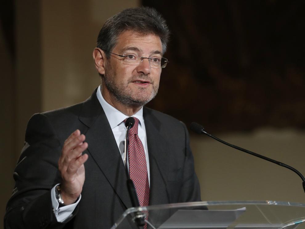 Rafael Catalá, el ministro de Justicia, durante