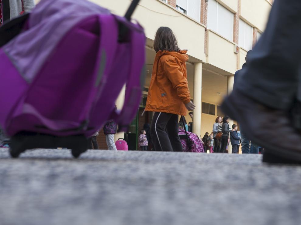Colegio la Jota, que el próximo curso será centro integrado.