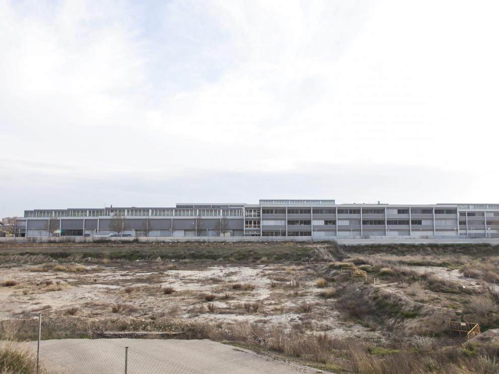 El solar en el que está previsto hacer el Ceqma, en el campus Río Ebro, fue cedido por la DGA