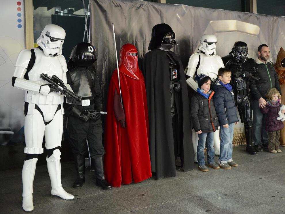 Photocall solidario con Star Wars