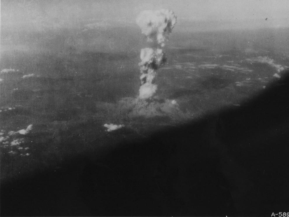 Imagen inédita hasta ahora del lanzamiento de la bomba.