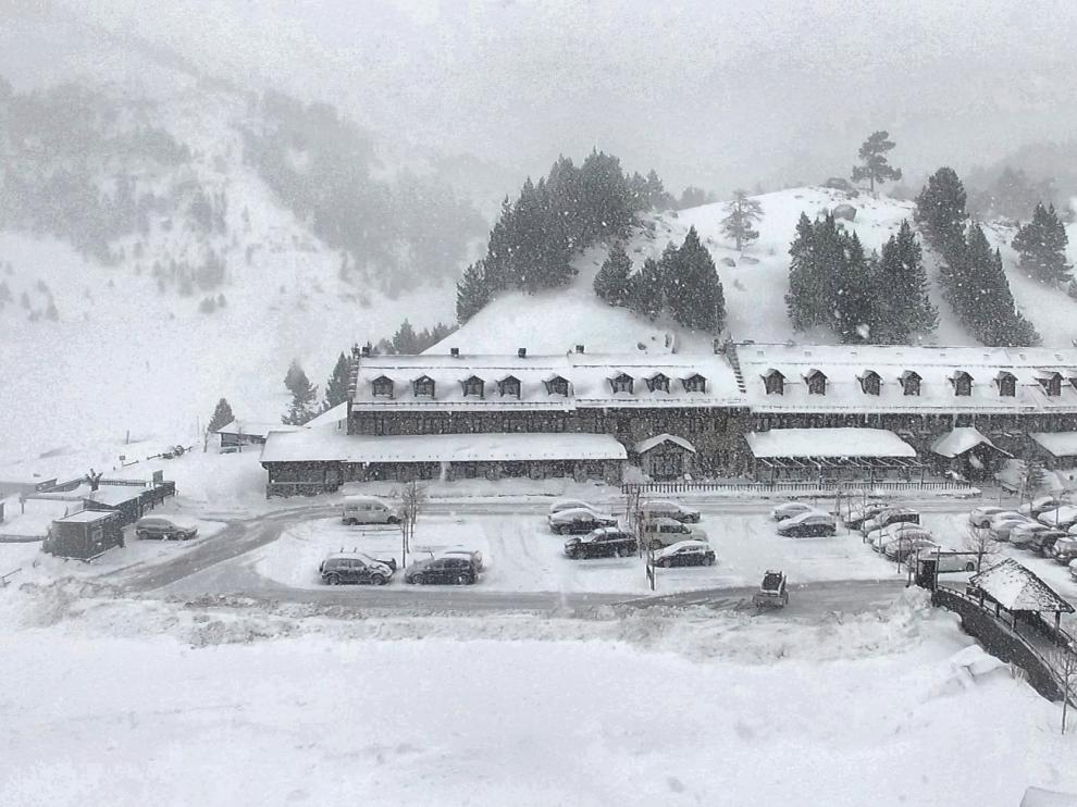 Nevada en Llanos del Hospital.