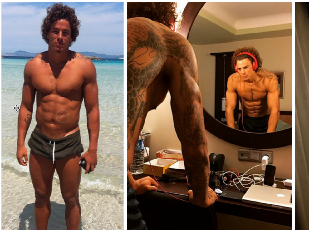 Tres fotografías colgadas en su momento por Rolf Feltscher, el nuevo defensor del Real Zaragoza, en sus redes sociales.