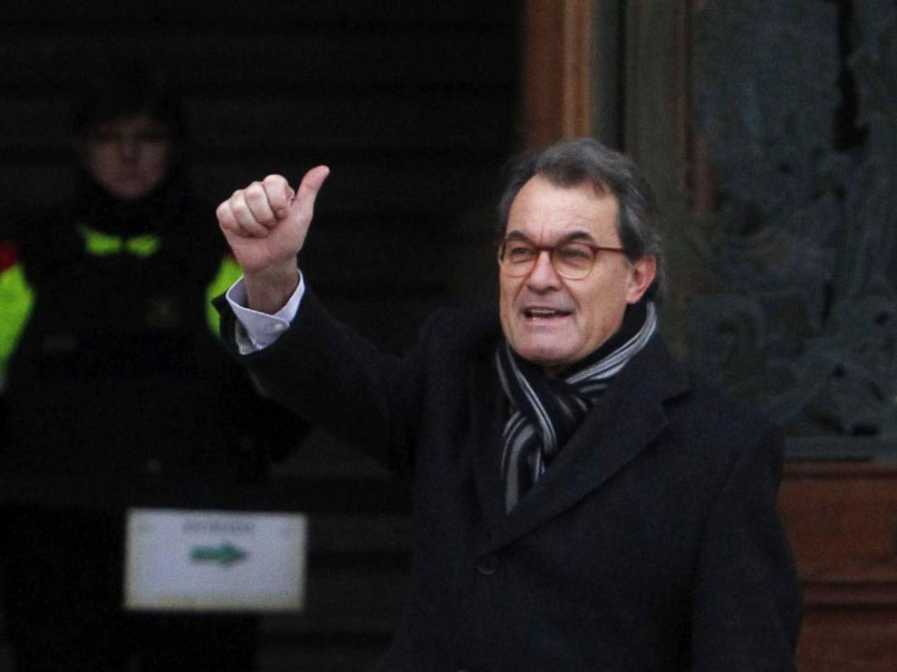 Artus Mas, expresidente de la Generalitat, a su llegada este martes al Tribunal Superior de Justicia de Cataluña.