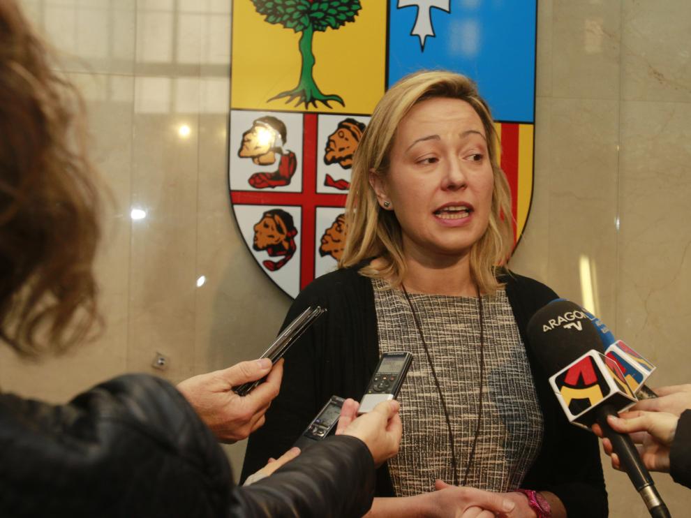 La consejera de Economía, Industria y Empleo del Gobierno de Aragón, Marta Gastón.