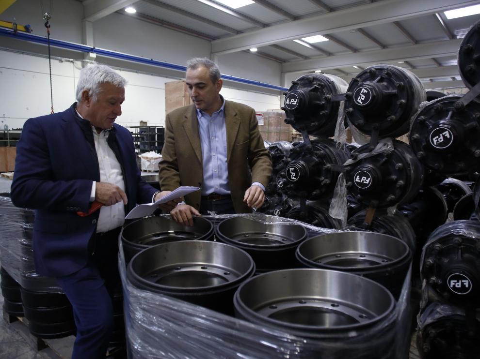 José Luis Ferruz, presidente del grupo Ferruz acompañado de Luis Millán, directivo