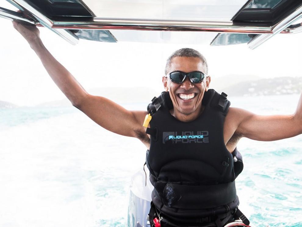 Obama en sus vacaciones.