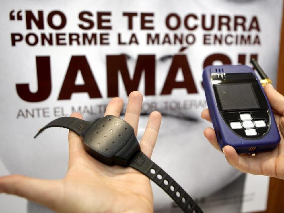 Una de las pulseras GPS que se utilizan en algunos casos de violencia de género