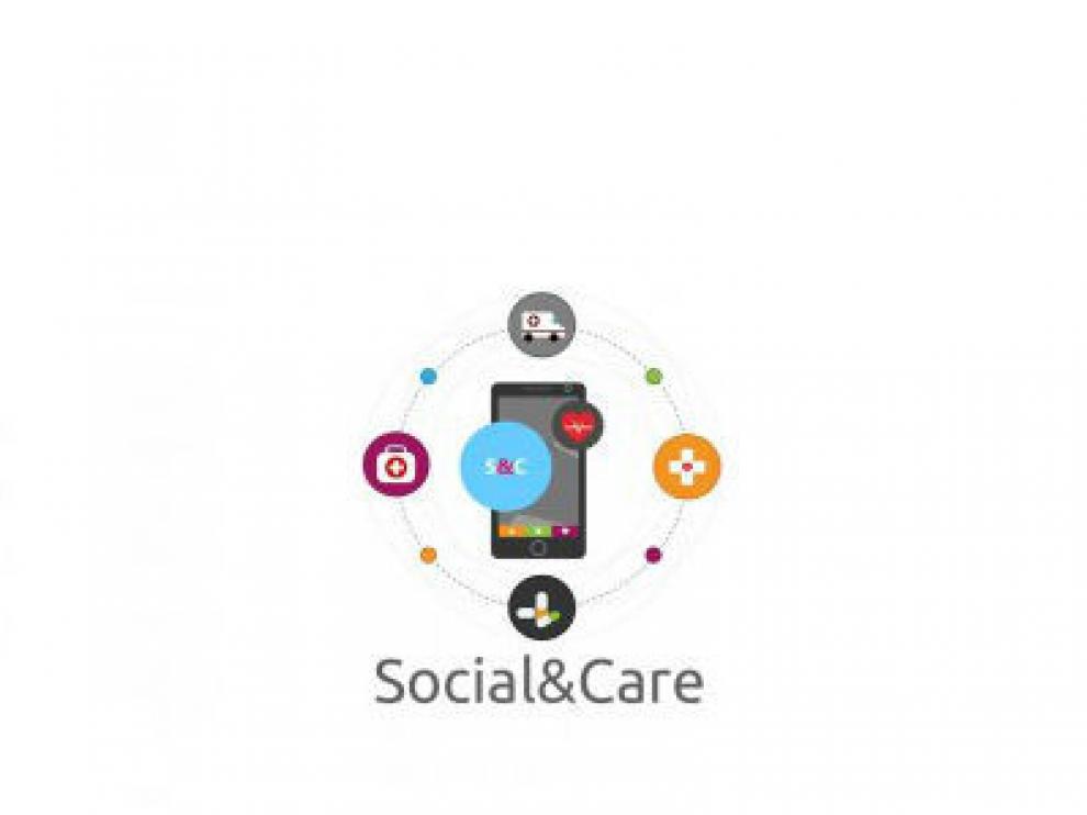 La app 'Social & Care'.