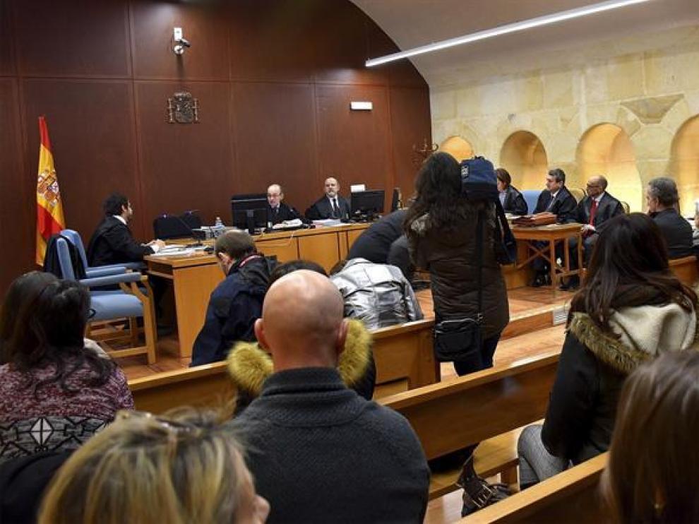 Un momento del juicio celebrado este jueves en el Juzgado de lo Contencioso-Administrativo de Soria