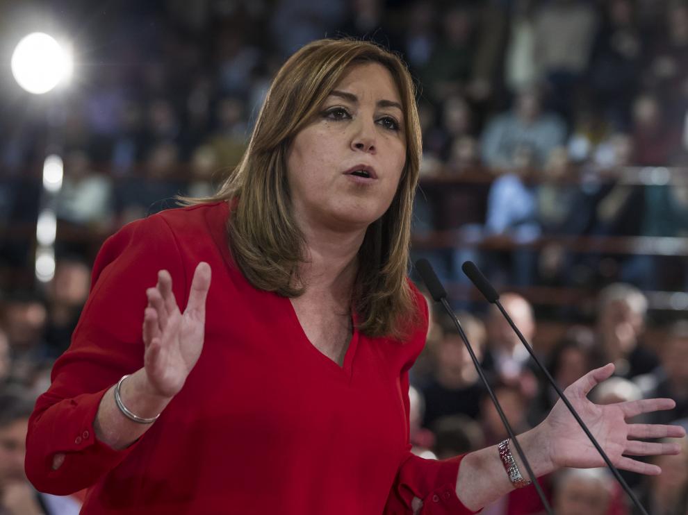Susana Díaz, en Madrid