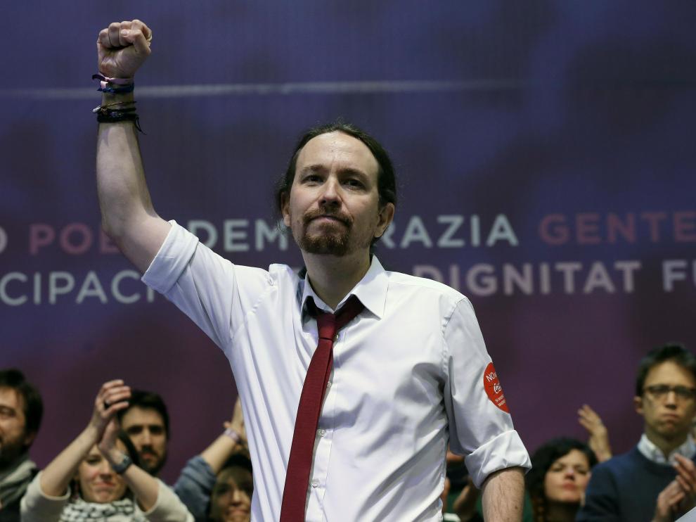 Pablo Iglesias tras imponerse a Errejón.