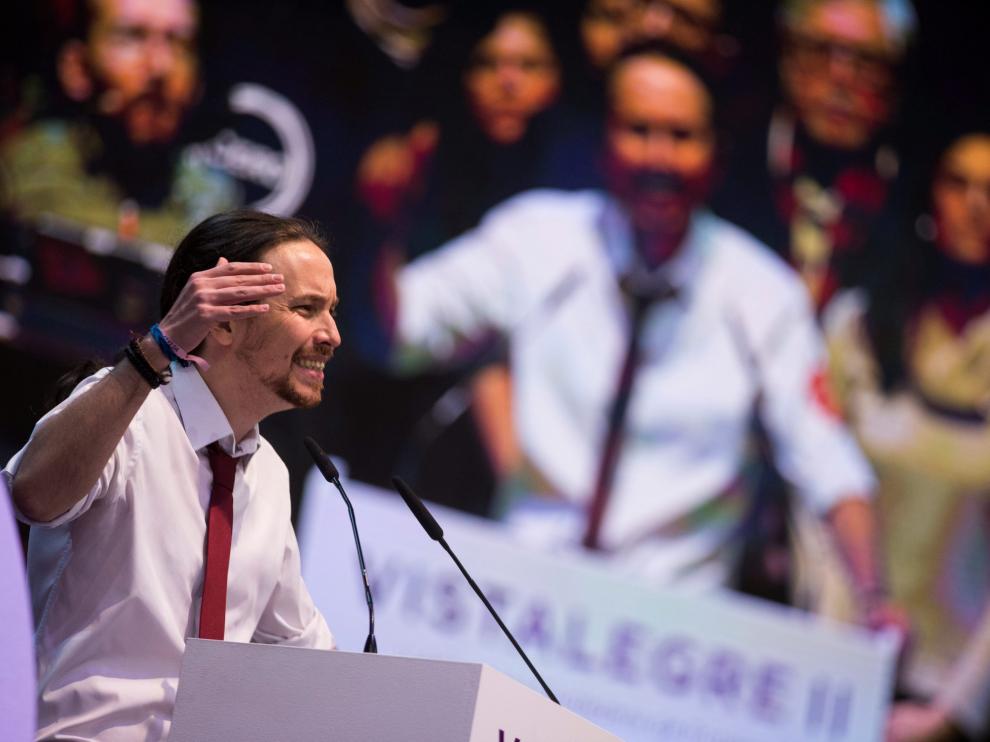 Pablo Iglesias en Vistalegre.