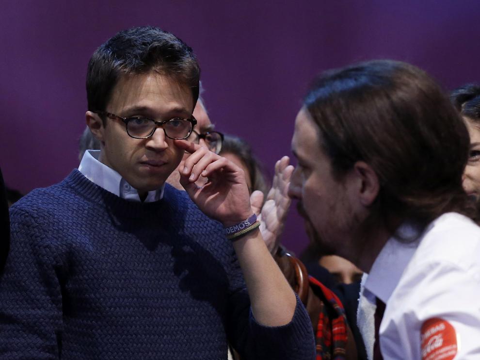 Pablo Iglesias e Íñigo Errejón en Vistalegre II.