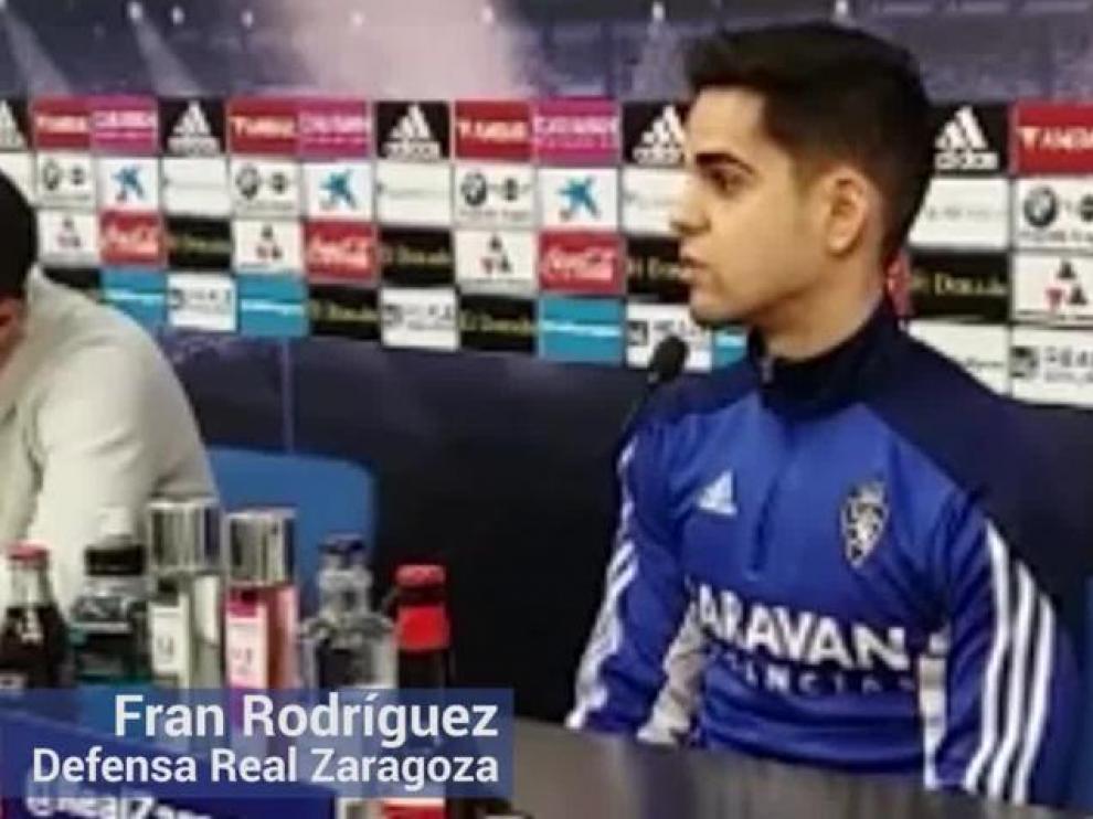 Fran Rodríguez, defensa del Real Zaragoza, analiza la actualidad del conjunto zaragocista