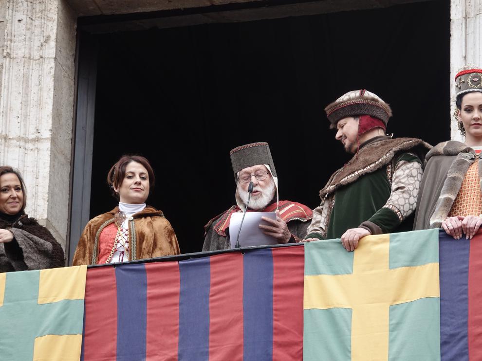 El pintor acompañado de los recién casados Isabel de Segura y Pedro de Azagra.