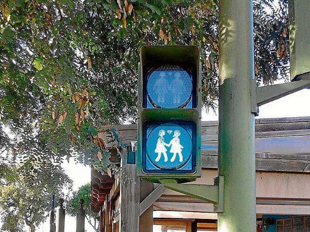 Uno de los semáforos instalados en San Fernando (Cádiz)