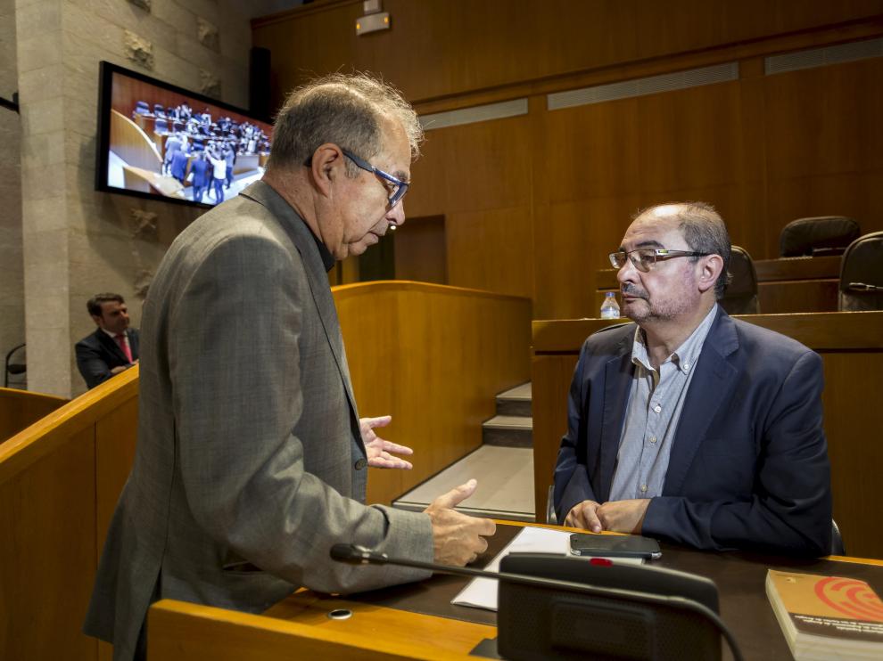 Javier Lambán y Fernando Gimeno en una imagen de archivo