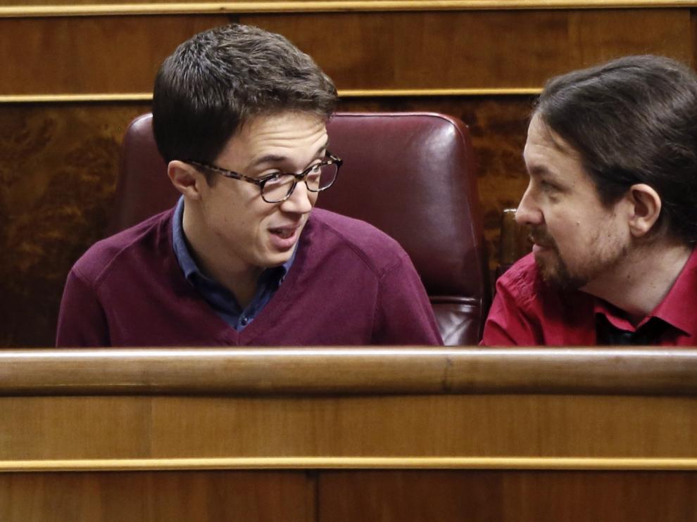 Errejón e Iglesias en el Congreso