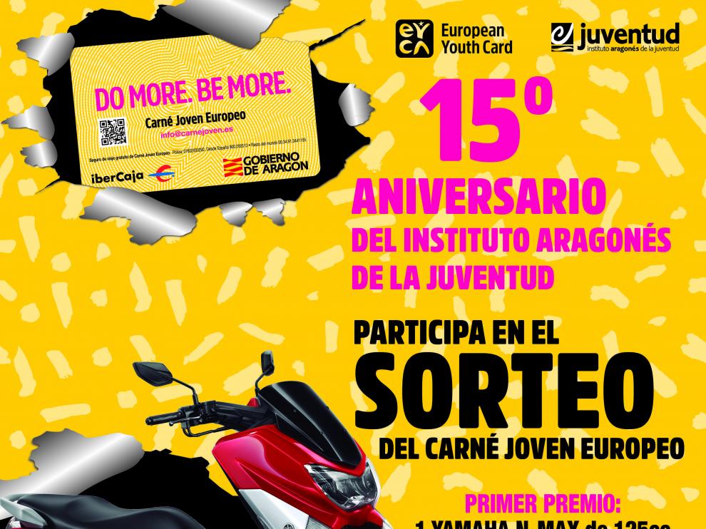 El Instituto Aragonés de Juventud sortea una moto