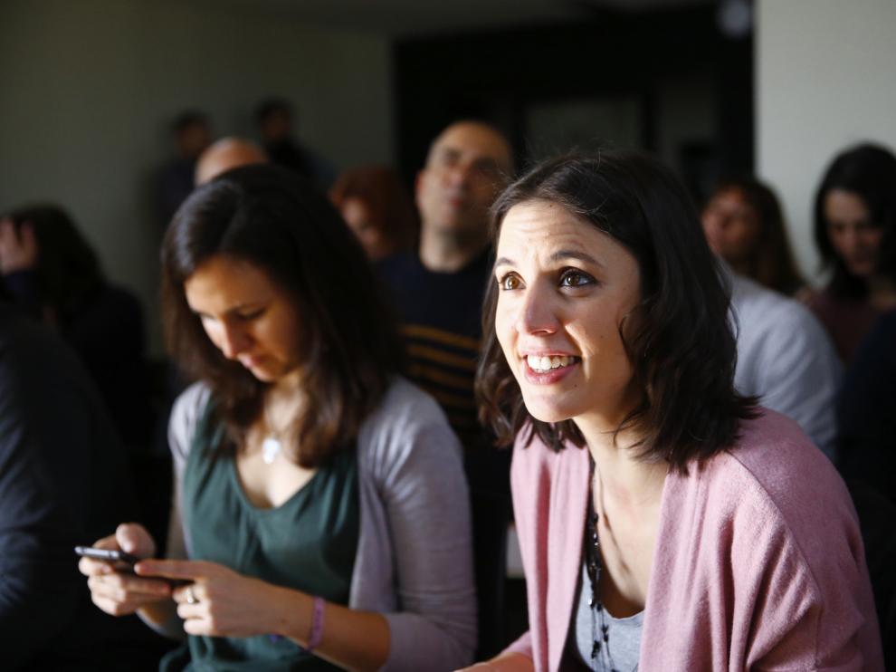 Irene Montero, en el Consejo Ciudadano de Podemos, este sábado.