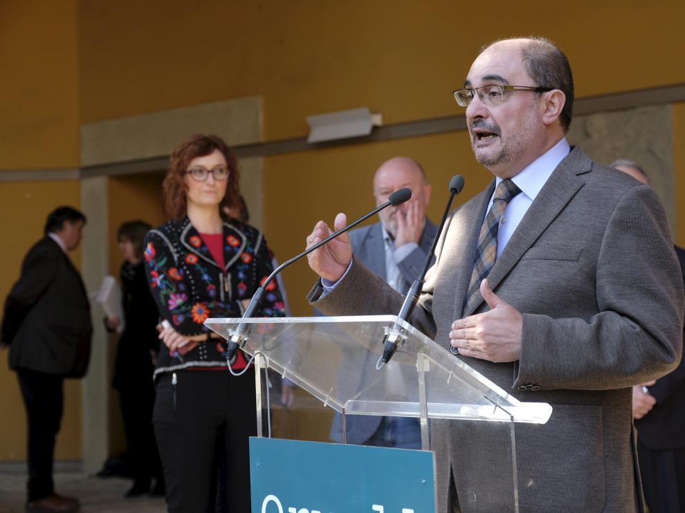 Lambán, en un acto reciente.