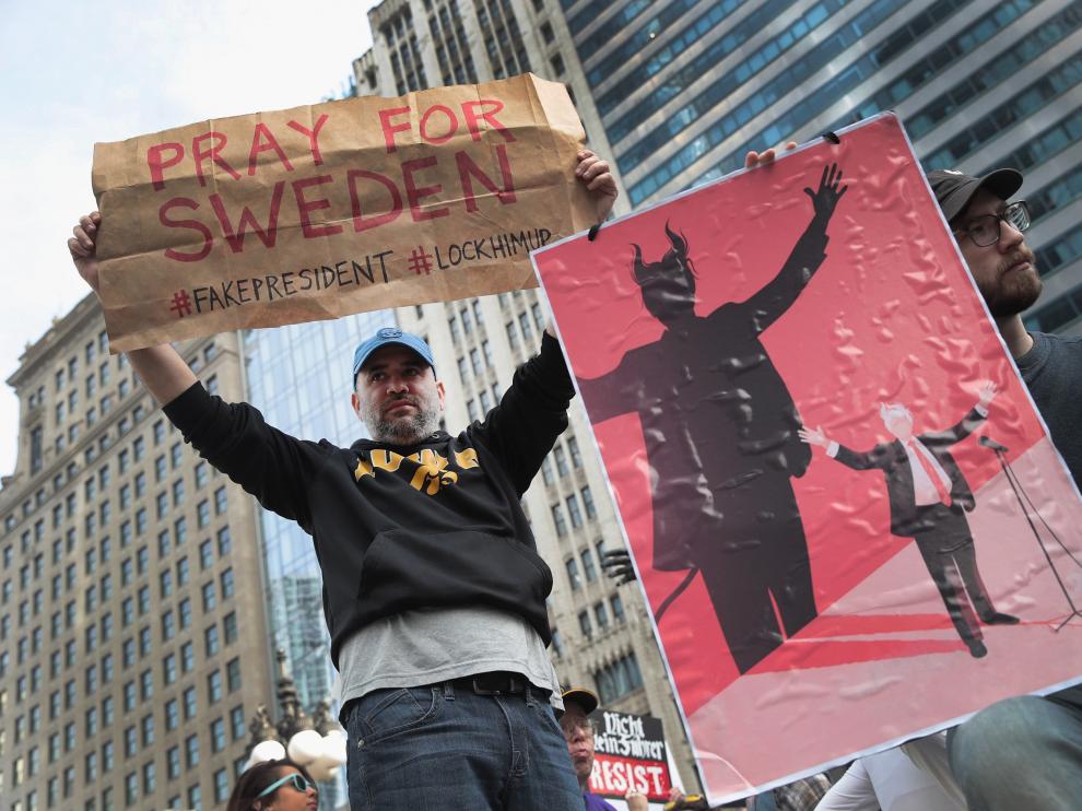 Protestas contra Trump en el Día del Presidente