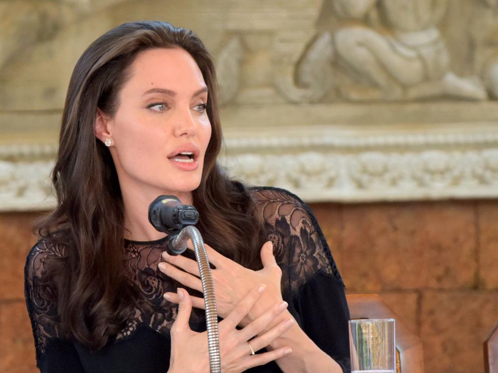 Angelina Jolie en Camboya.