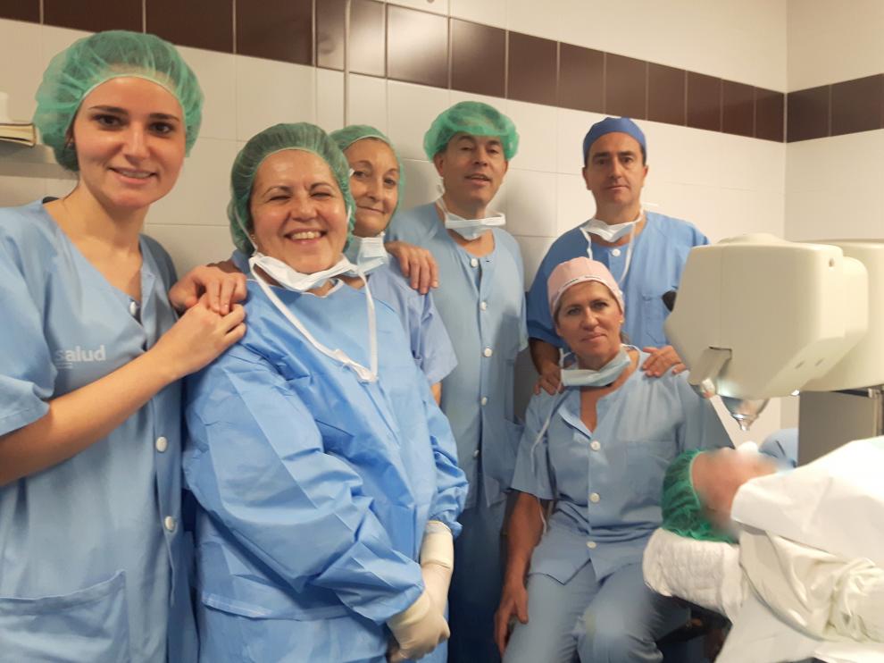 Equipo de Oftalmología del Hospital Clínico de Zaragoza.