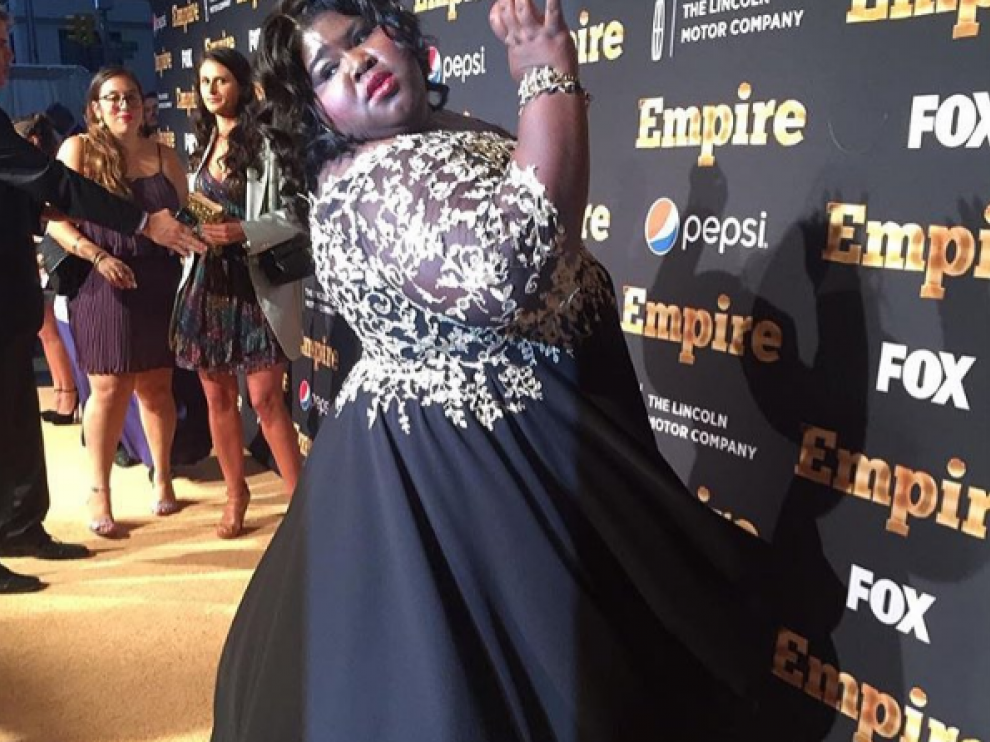 La actriz Gabourey Sidibe, antes de su cambio.