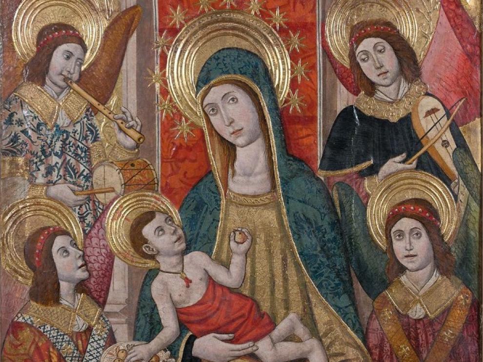 Detalle de la obra a subasta.
