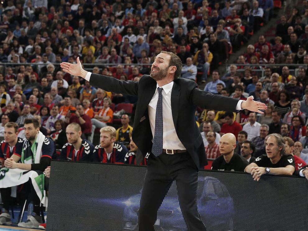 Sito Alonso durante la semifinal de Copa ante el Real Madrid.