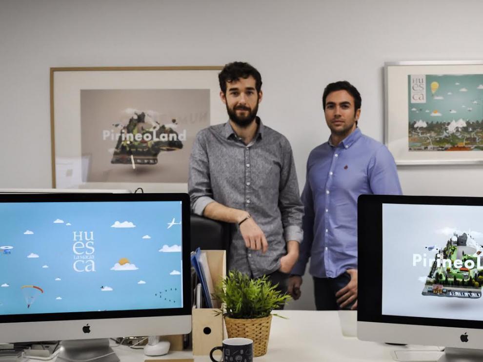 Daniel Puértolas y Antonio Puértolas, naturales de Barbastro y socios fundadores de Numéricco Estudio.
