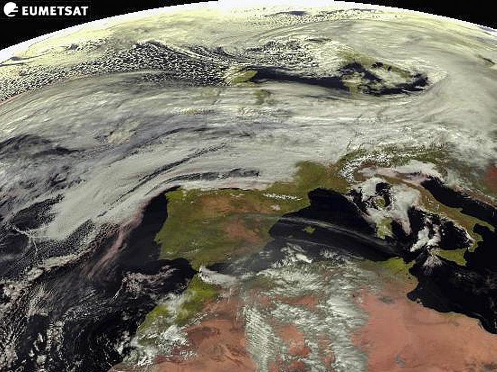 Foto de archivo del satélite Meteosat para la Agencia Estatal de Meteorología.