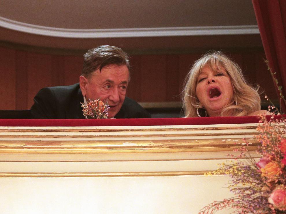 Goldie Hawn en el Baile de la Ópera de Viena.