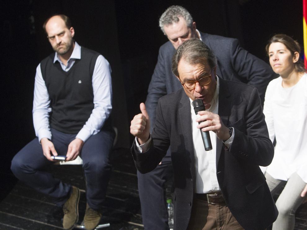 Mas en el acto de presentación del PDeCAT.