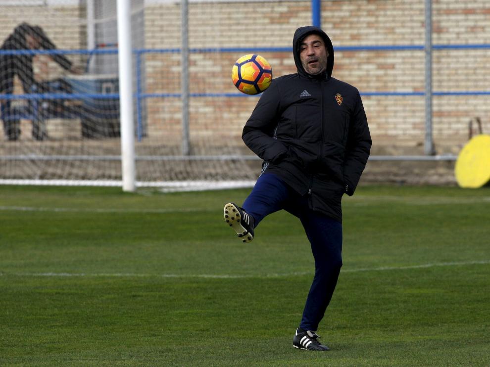 Raúl Agné, ayer en el campo de entrenamiento de la Ciudad Deportiva.