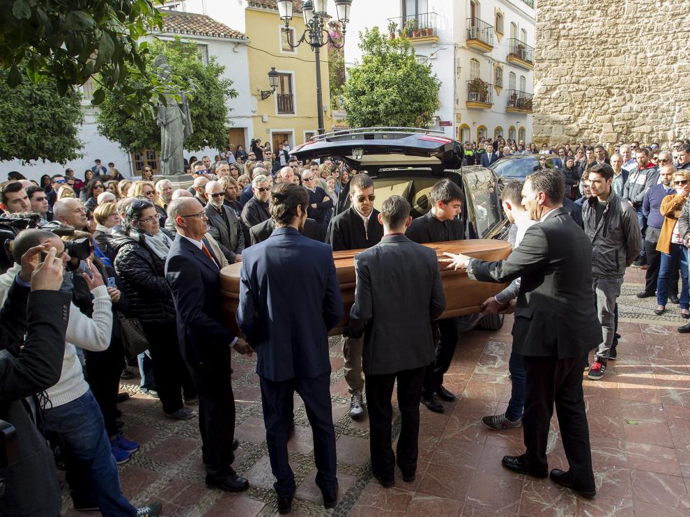 Funeral por Pablo Ráez en Marbella.