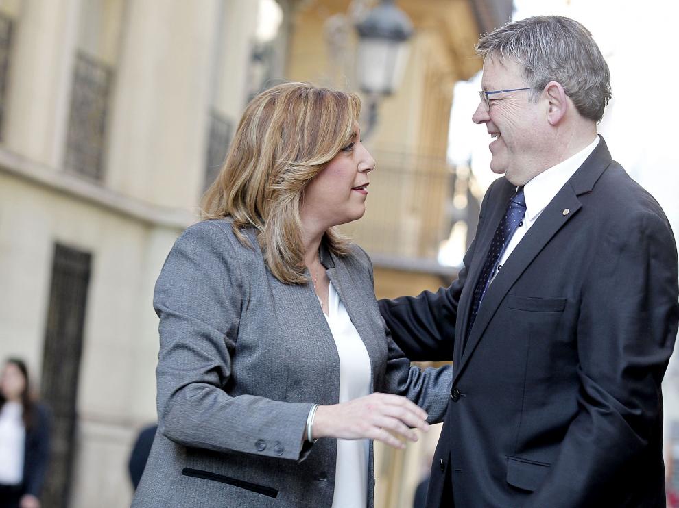 Susana Díaz y Ximo Puig.