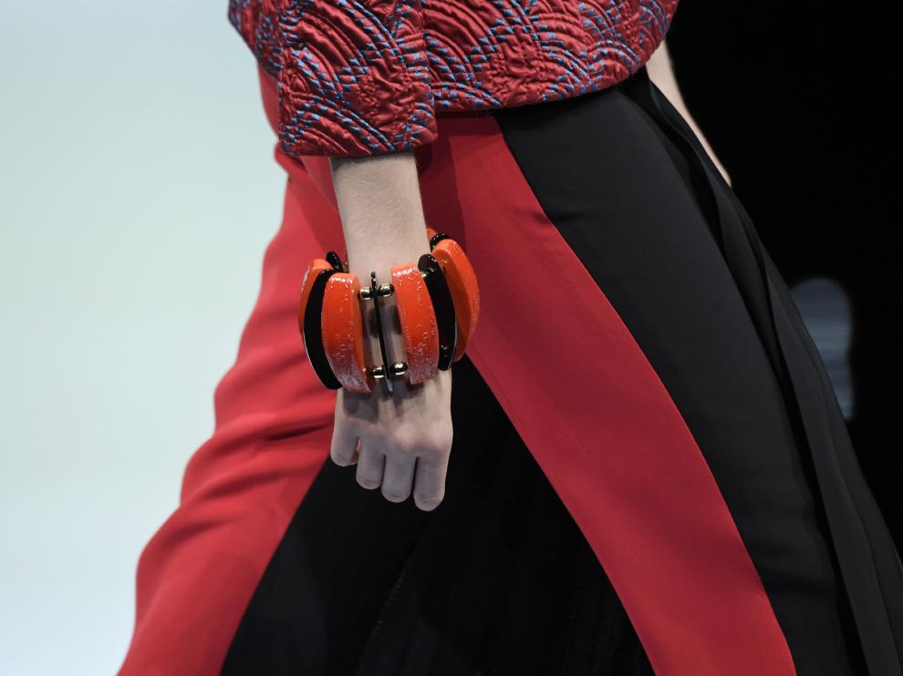 La falda-pantalón presentada por Giorgio Armani en su desfile de la Semana de la Moda de Milán.