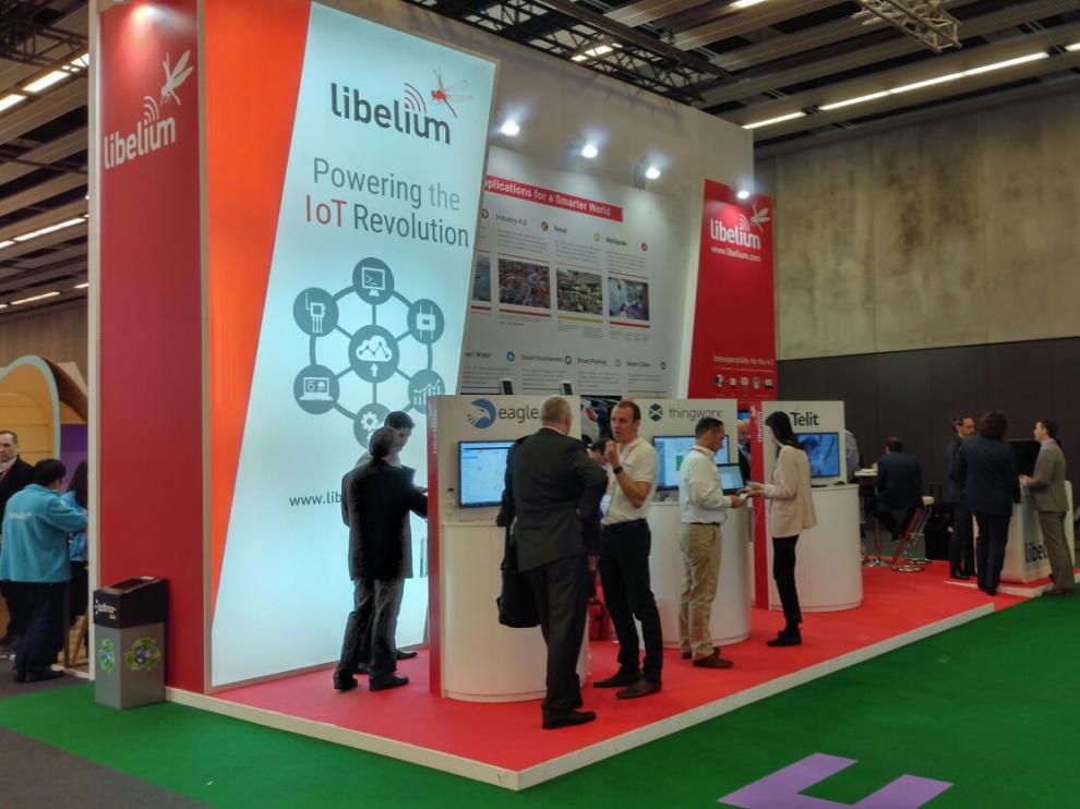Stand de Libelium en el WMC