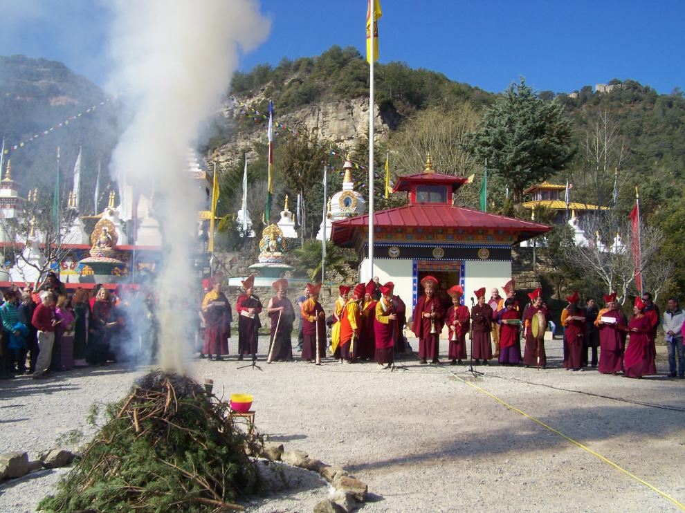 Celebración del año nuevo tibetano en Panillo.