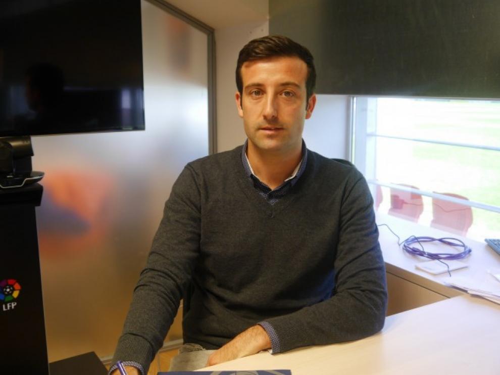 José Maria Barba, en su despacho en el Huesca.