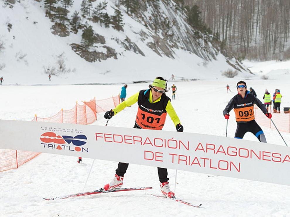 Linza también es escenario cada año del Triatlón de Ansó.
