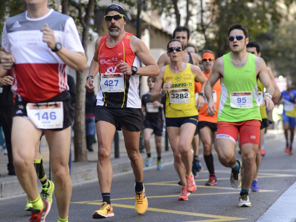 Una imagen de la media maratón de Zaragoza.