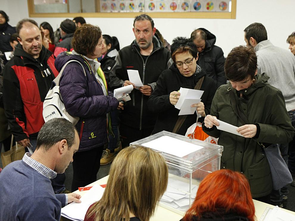 Votaciones para la jornada continua