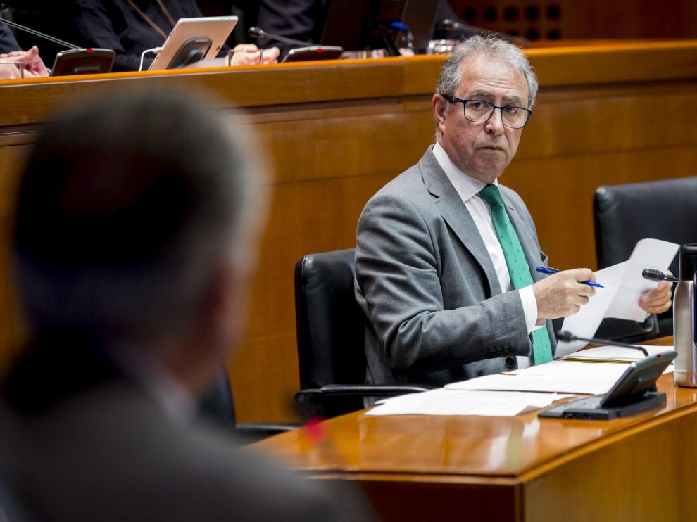 El consejero de Hacienda y Administración Pública del Gobierno aragonés, Fernando Gimeno.