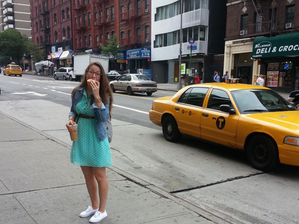 La zaragozana Erika Broto, autora del blog La maleta de una 'au pair', en Nueva York.