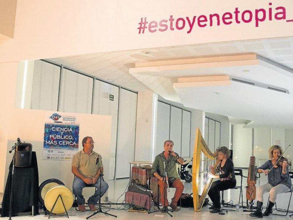 Concierto del grupo O'Carolan en las Jornadas de Divulgación Innovadora D+i