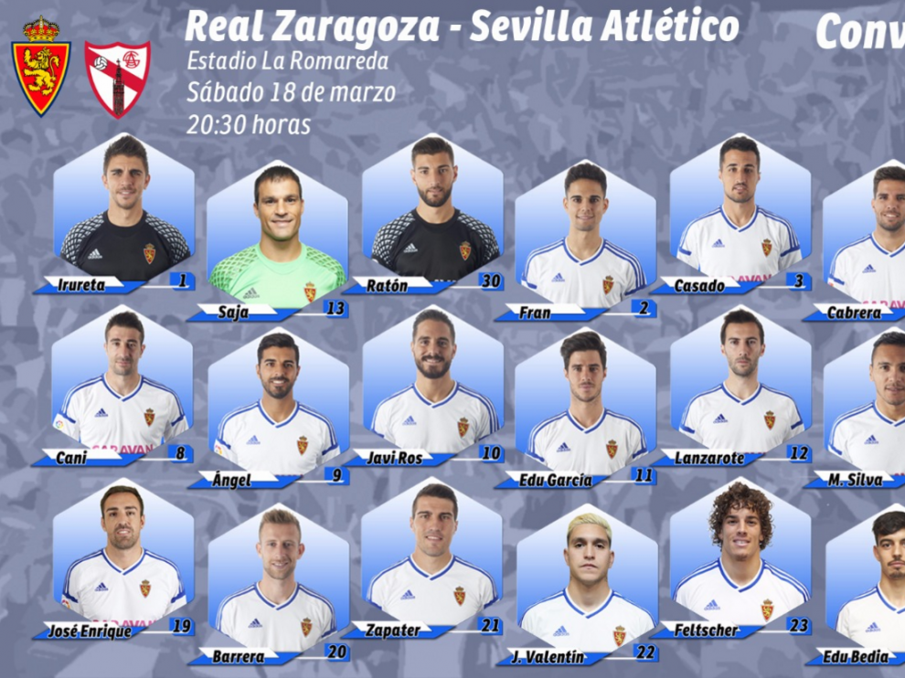 Citación oficial del Real Zaragoza.